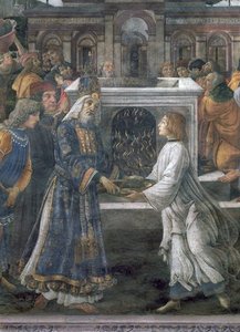 The Purification Of The Leper And The Temptation Of Christ - — Sandro Botticelli