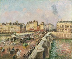 Pont Neuf, Afternoon, Sunshine — Camille Pissarro, Impressionism