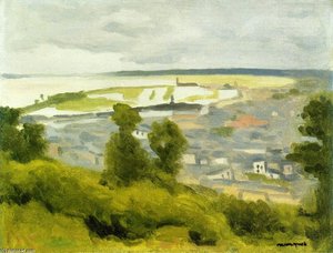 General View Of Honfleur — Albert Marquet
