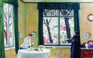 In The Room. Winter — Boris Mikhailovich Kustodiev