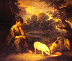 Girl With Pigs — Thomas Gainsborough