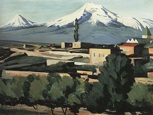 View Of Ararat From Yerevan — Martiros Sarian