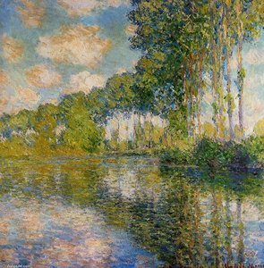Poplars On The Banks Of The River Epte — Claude Monet, Impressionism