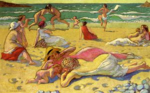 Games In The Sand (also Known As Beach With Fighters) — Denis Maurice