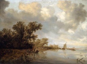 River Landscape 1 — Salomon Van Ruysdael
