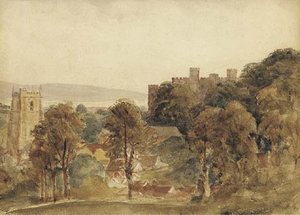 View Of Ludlow Castle — Peter De Wint