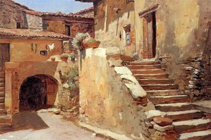 Italian Courtyard — Frank Duveneck