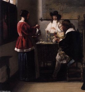 The Visit (detail) — Pieter De Hooch