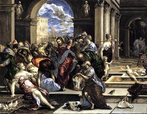 The Purification Of The Temple — El Greco