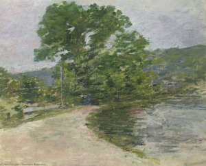 On The Canal — Theodore Robinson