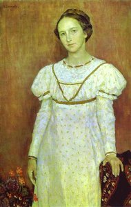 Portrait Of Olga Poletayeva — Victor Vasnetsov