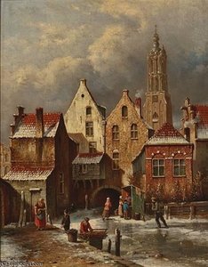 Winter In Haarlem — Oene Romkes De Jongh