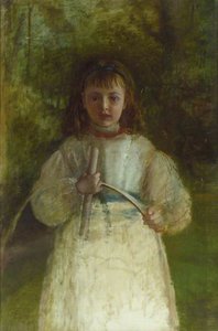 Girl With A Hoop — Robert Braithwaite Martineau