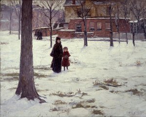 16th Street, Indianapolis (winter Morning) — Theodore Clement Steele