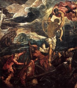 St Mark Rescuing A Saracen From Shipwreck — Jacopo Tintoretto, Baroque
