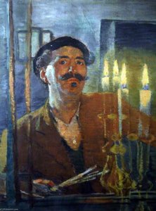 Self Portrait With Candle — Evan Walters