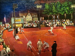 Baseball At Night — Morris Kantor