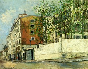 Orchampt Street Near Montmartre — Maurice Utrillo, Post-impressionism