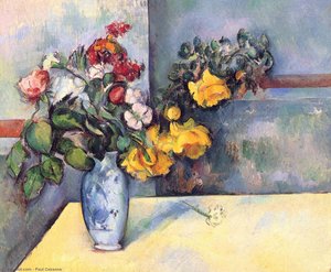 Still Life Flowers In A Vase — Paul Cézanne