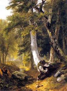 Sketch In The Woods (also Known As Landscape, Wood Scene) — Asher Brown Durand, Hudson River School