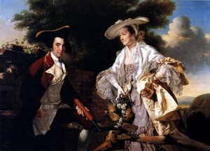 Peter Perez Burdett And His First Wife Hannah — Joseph Wright Of Derby