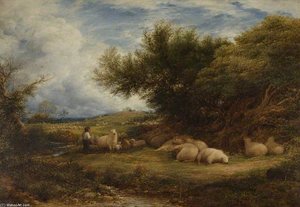 Storm Coming Over The Sussex Downs — John Linnell