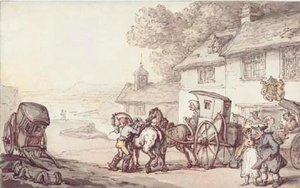 Journeying From A Coastal Inn — Thomas Rowlandson