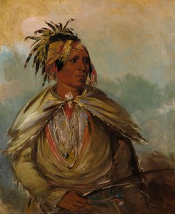 Pah Mee Ców Ee Tah, Man Who Tracks, A Chief — George Catlin, Romanticism