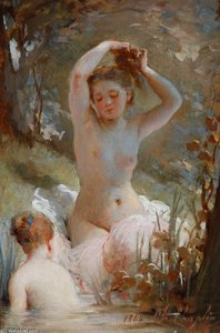 Two Girls Bathing 1 — Charles Chaplin