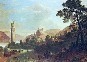 Oberwesel On The Rhine, (painting) — Asher Brown Durand
