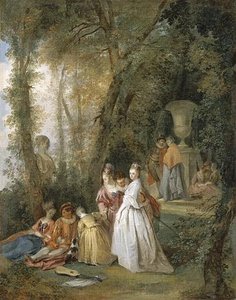 Fete Galante Dans Un Parc — Michel Barthélémy Ollivier