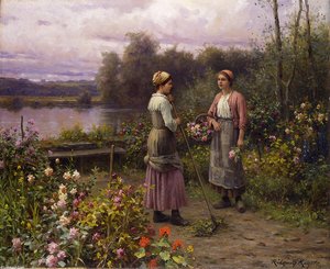 The Gossips — Daniel Ridgway Knight