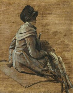 A Study For 'by Water' Kathleen Kelly (1854–1882), Mrs Isaac Newton — Jacques Joseph (james ) Tissot