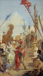 The Meeting Of Anthony And Cleopatra — Giambattista Tiepolo, Baroque Rococo Fusion