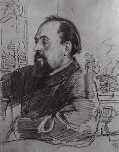 Portrait Of S. Mamontov — Ilya Yefimovich Repin, Realism