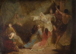 Elgiva Seized By Order Of Archbishop Odo — Sir John Everett Millais