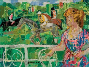 Young Girl By The Paddock, (1961) — Emilio Grau Sala