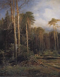 The Road In The Woods — Alexei Kondratyevich Savrasov