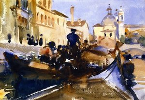 Rio De Ognissanti, With A View Of The Gesuati — John Singer Sargent