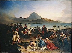 ENTREVUE DU GENERAL MAISON ET D'IBRAHIM PACHA A NAVARIN.SEPTEMBRE 1828
