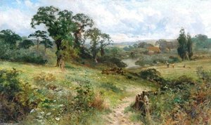 Shiplake On The River Thames From The Wargrave Hills — John Horace Hooper