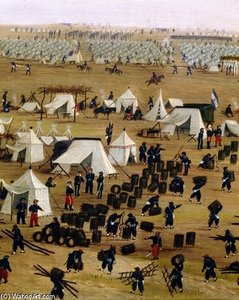 Argentine Camp During War Against Paraguay — Cándido López