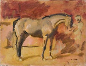 A Hunter In A Stable - — Sir Alfred James Munnings