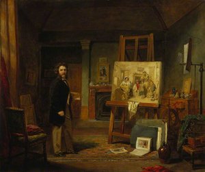 Thomas Faed (1826–1900), Artist, In His Studio — John Ballantyne, Romanticism