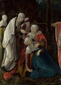 Christ Taking Leave Of His Mother — Wolf Huber, Renaissance Painting
