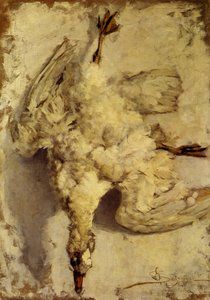 Still Life With White Goose — Giovanni Segantini, Symbolism