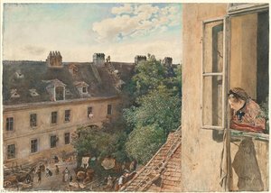 View Of The Alservorstadt, 1872 — Rudolf Von Alt