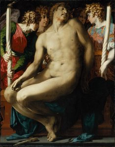 Dead Christ with Angels