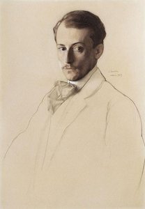 Portrait Of Eugine Lanceray — Konstantin Andreevic Somov, Symbolism
