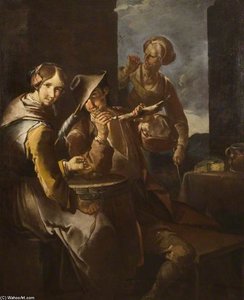 Man Lighting A Pipe